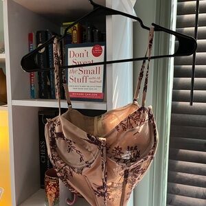 Floral Print Women's Intimate Corset